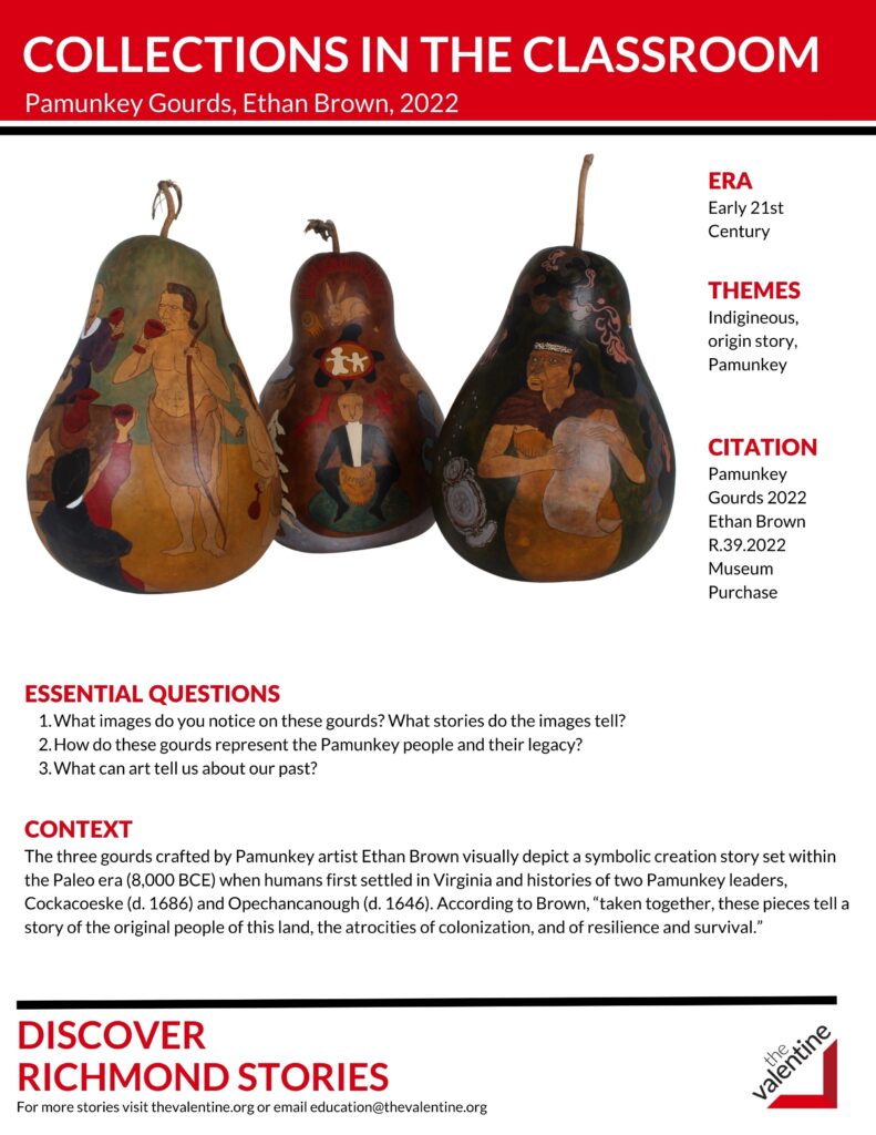 Collections in the Classroom: Pamunkey Gourds by Ethan Brown